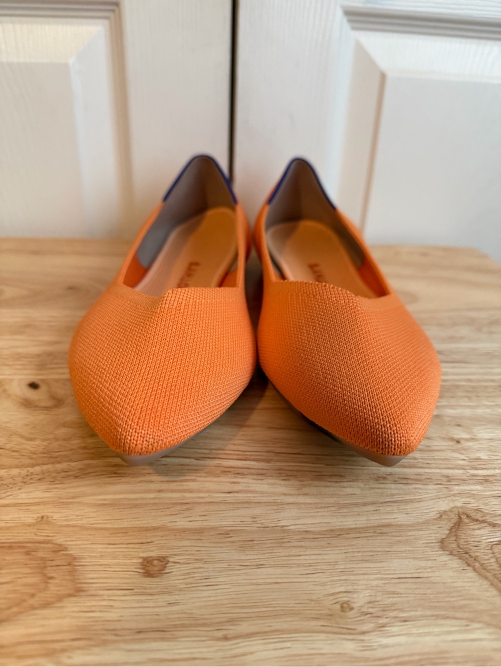Rothy’s The Point Tangerine Washable Comfort Flat Size 10.5 - Picture 9 of 10
